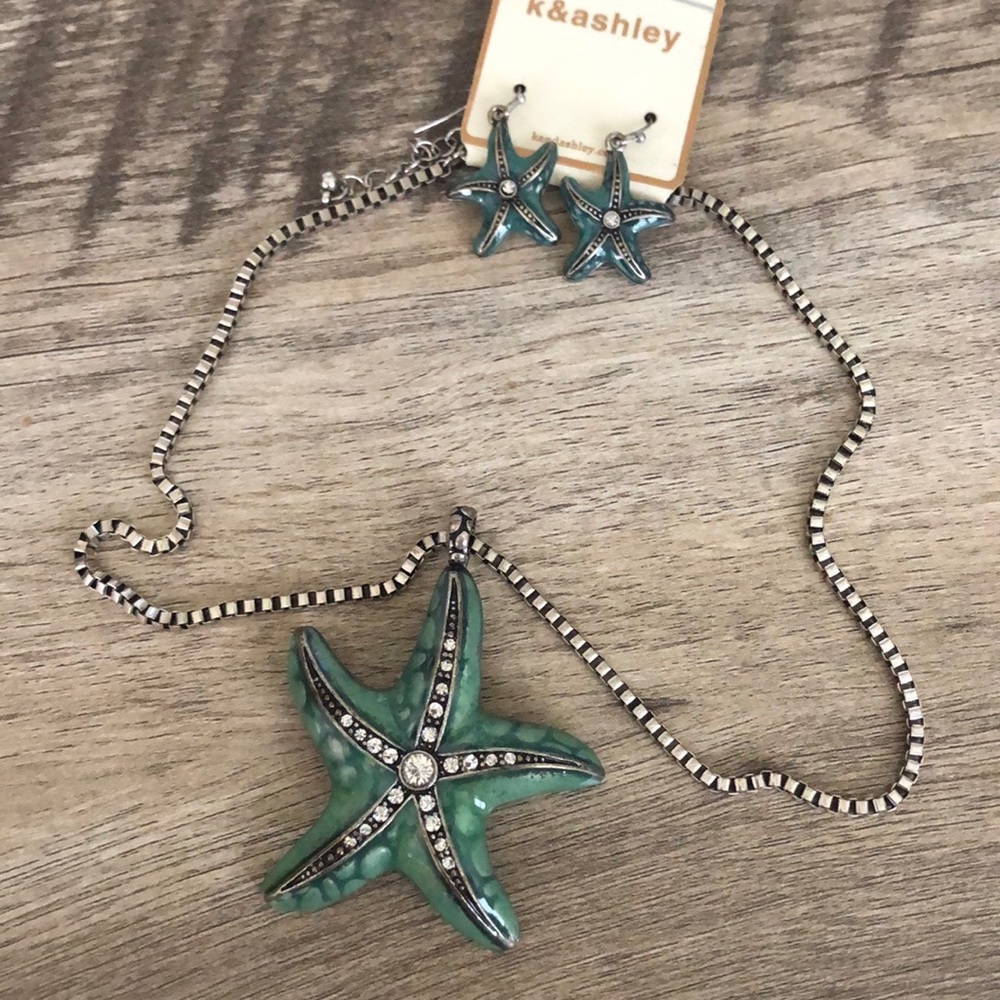 SOLD 💥(New Item) NWT K&ashley Starfish Necklace and Earrings